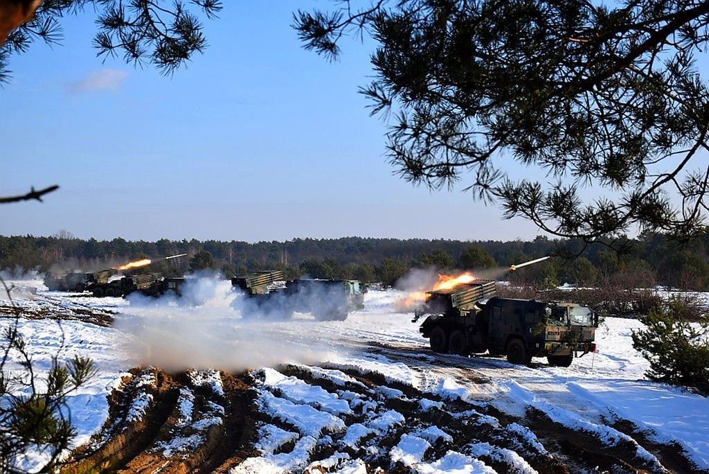 Bolesławieccy artylerzyści strzelają na toruńskim poligonie