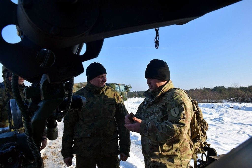 Bolesławieccy artylerzyści strzelają na toruńskim poligonie