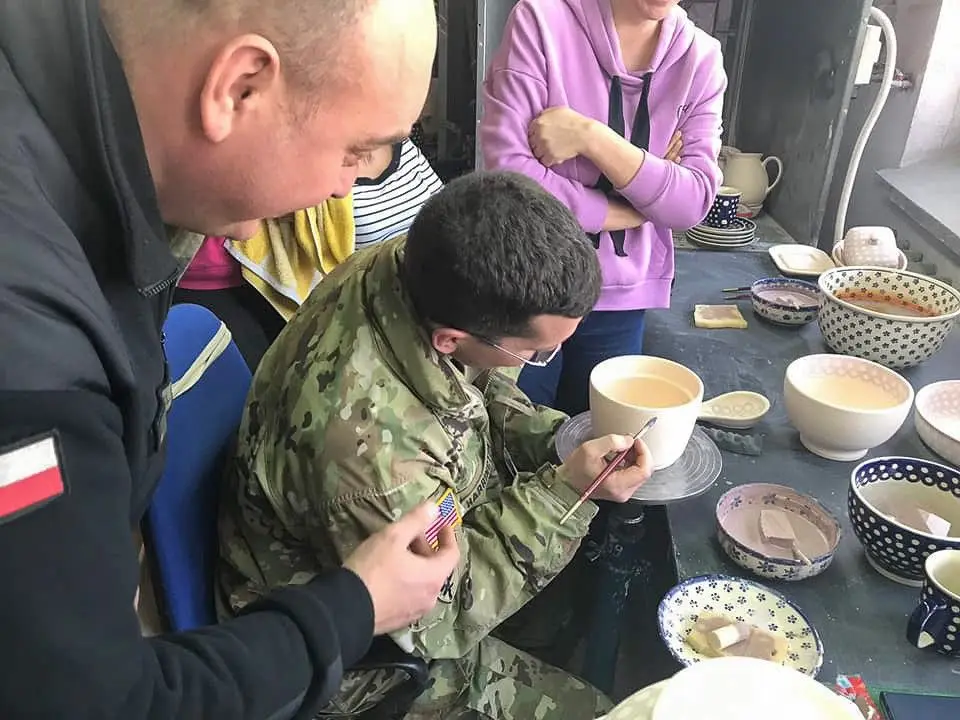 Żołnierze US Army w Urzędzie Gminy Osiecznica