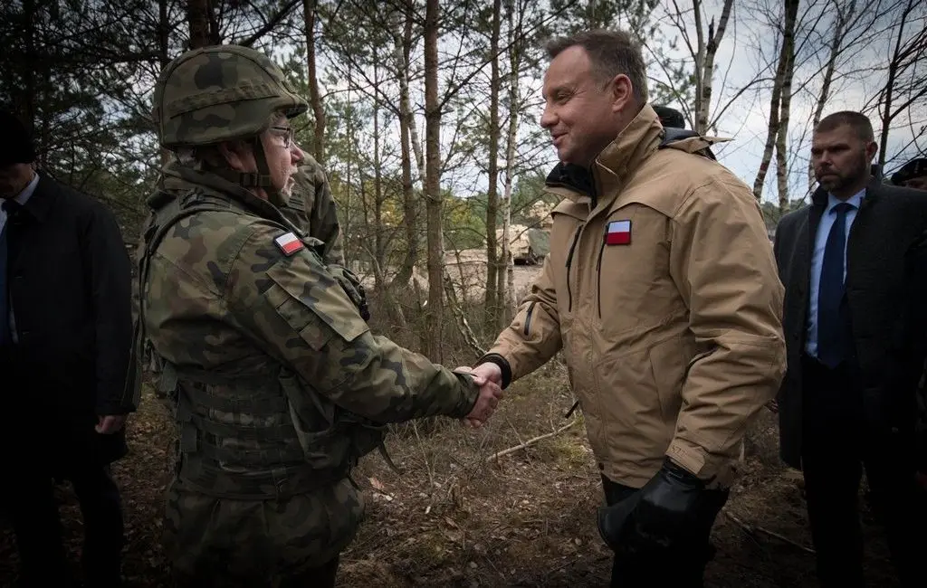Prezydent Andrzej Duda wśród świętoszowskich pancerniaków
