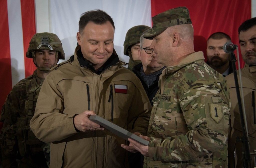 Prezydent Andrzej Duda wśród świętoszowskich pancerniaków