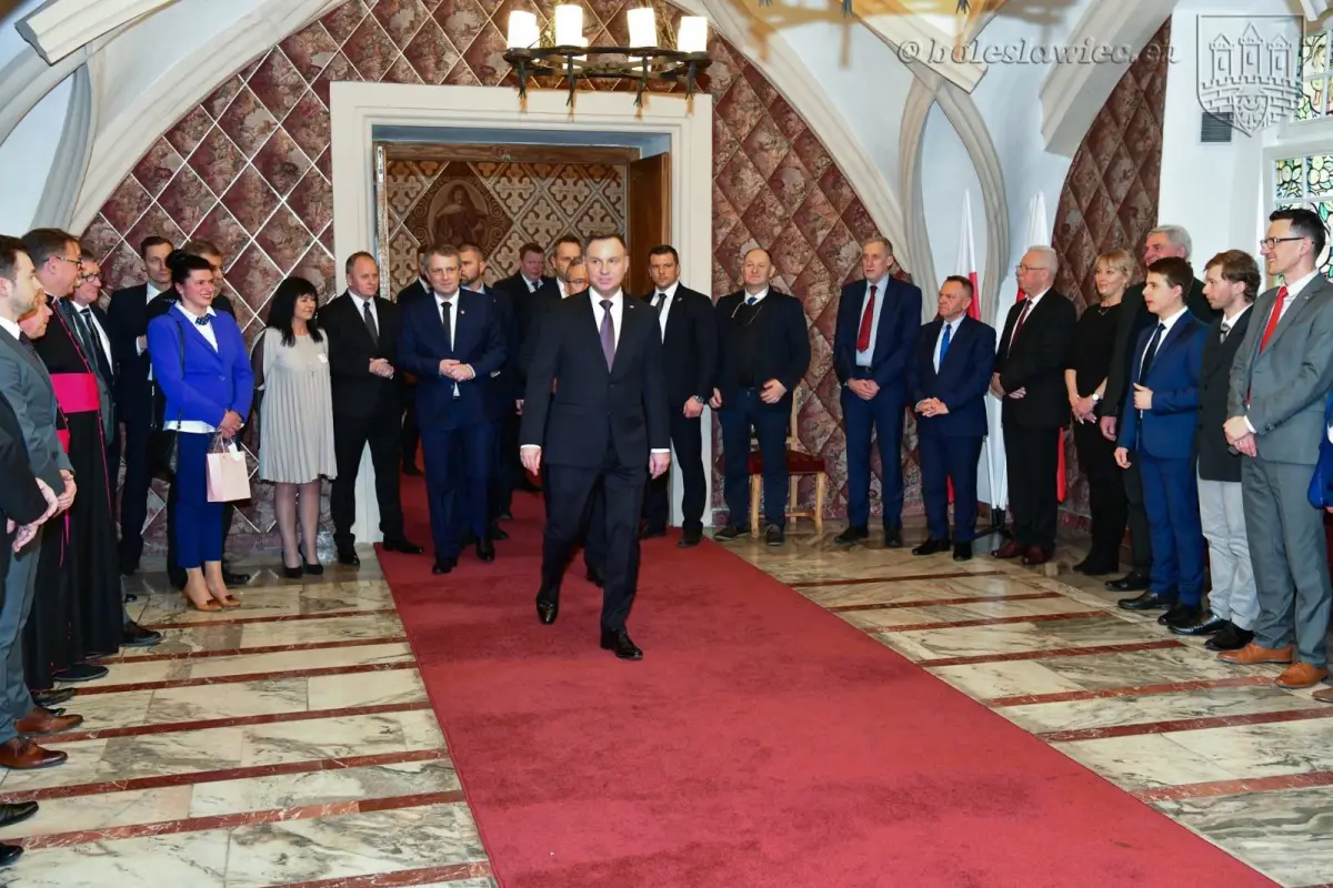 Andrzej Duda spotkał się w ratuszu z lokalnymi politykami