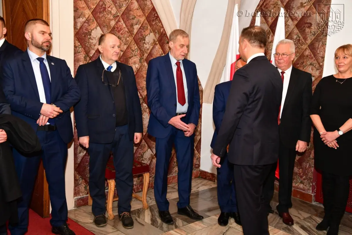 Andrzej Duda spotkał się w ratuszu z lokalnymi politykami