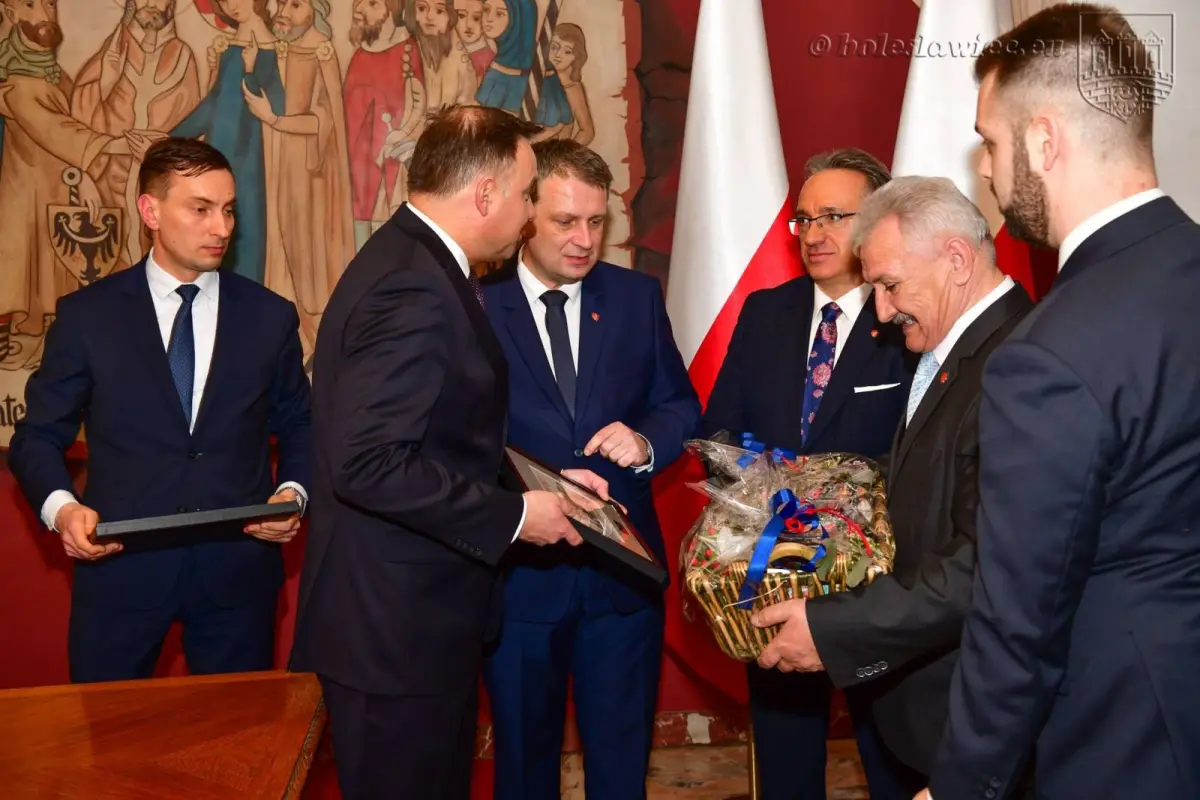 Andrzej Duda spotkał się w ratuszu z lokalnymi politykami