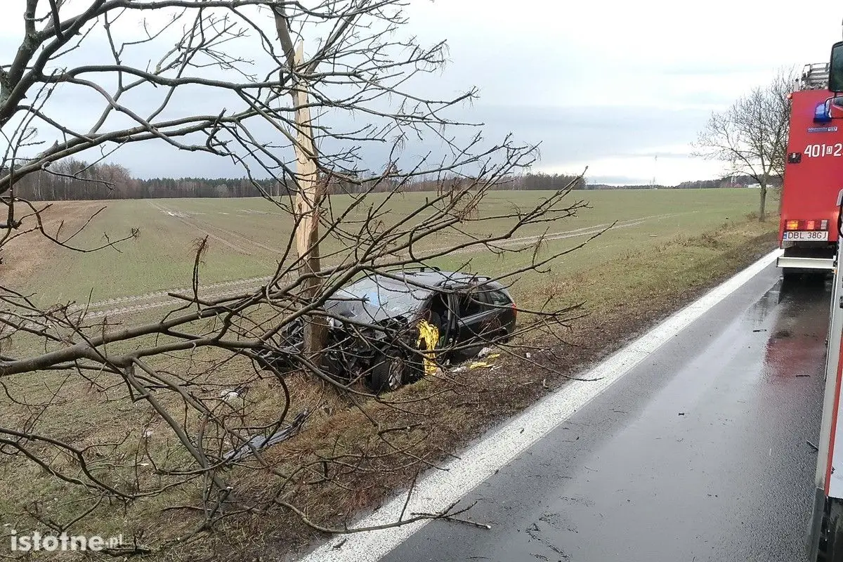 Wypadek koło Brzeźnika
