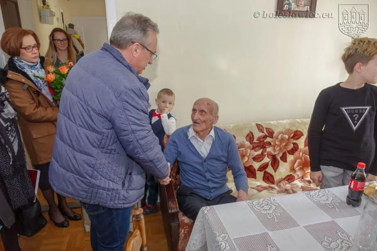 Bolesławianin Piotr Łabecki świętuje swoje setne urodziny