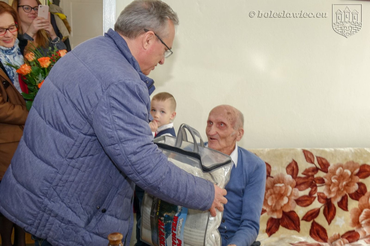 Bolesławianin Piotr Łabecki świętuje swoje setne urodziny