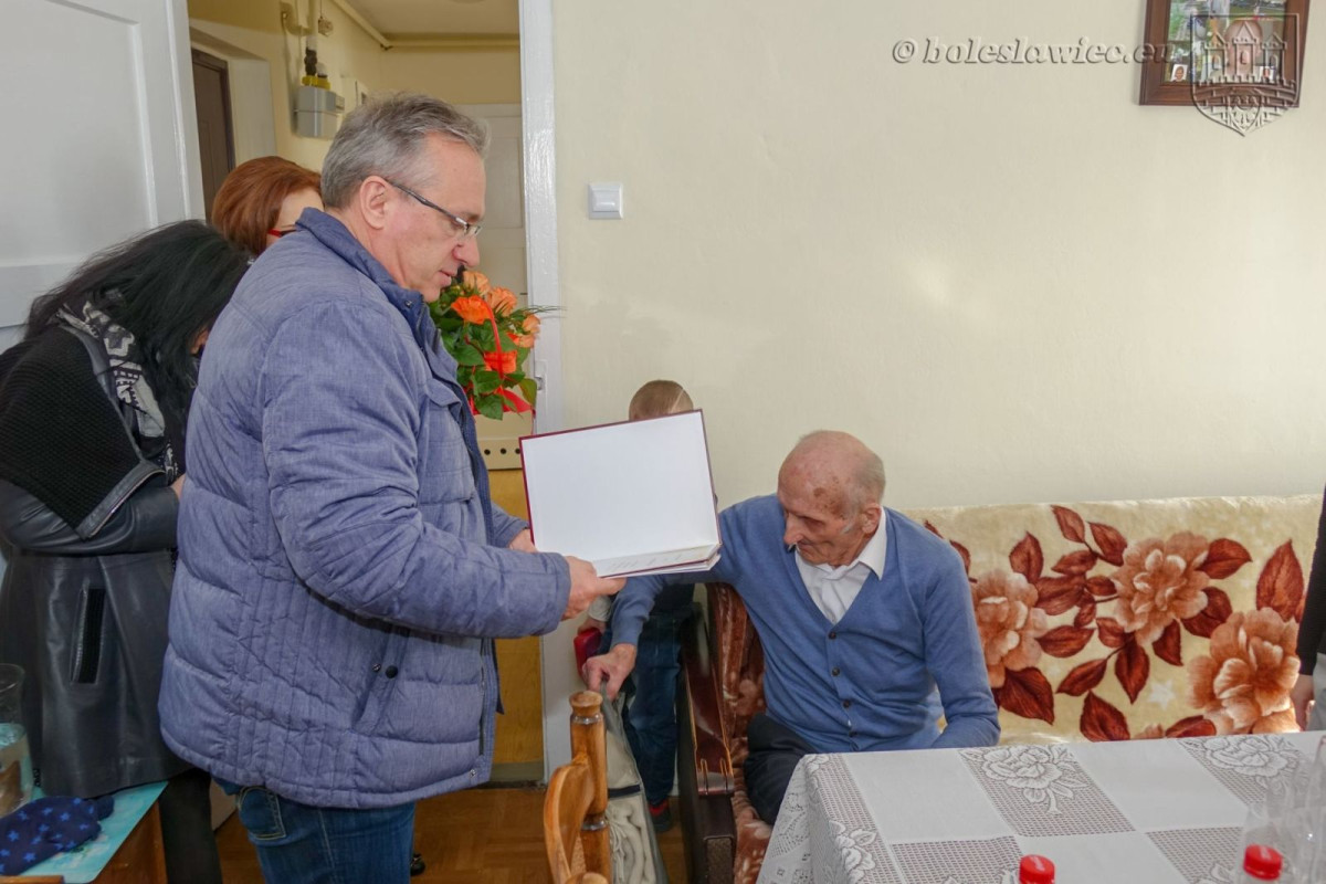Bolesławianin Piotr Łabecki świętuje swoje setne urodziny