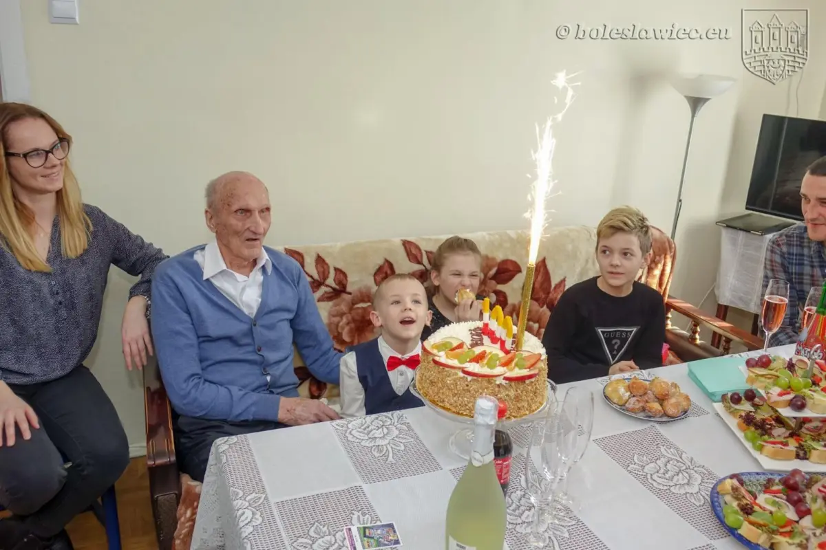 Bolesławianin Piotr Łabecki świętuje swoje setne urodziny