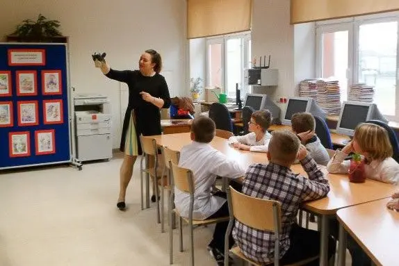 Spotkanie z klasą trzecią w  Szkole Podstawowej nr 5
