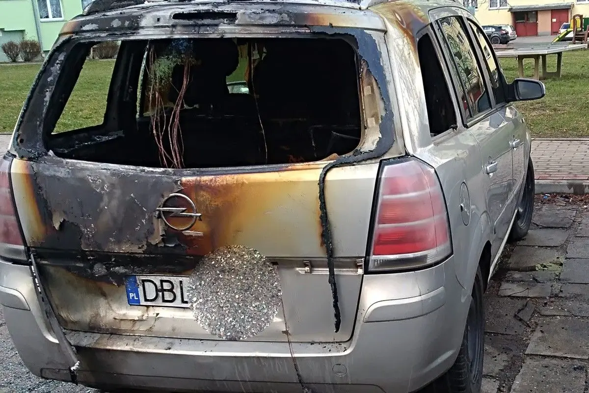 Пожежа Opel на вул. Яна Павла II
