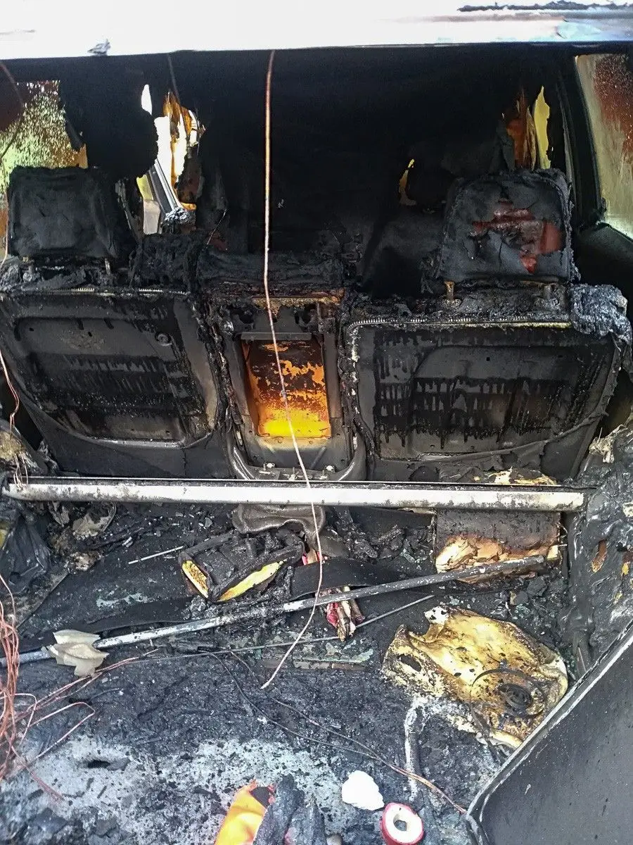 Пожежа Opel на вул. Яна Павла II