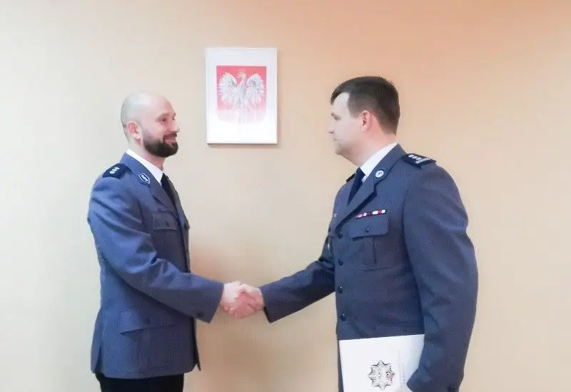 Komisarz Jarosław Burdzy nowym wiceszefem bolesławieckiej policji