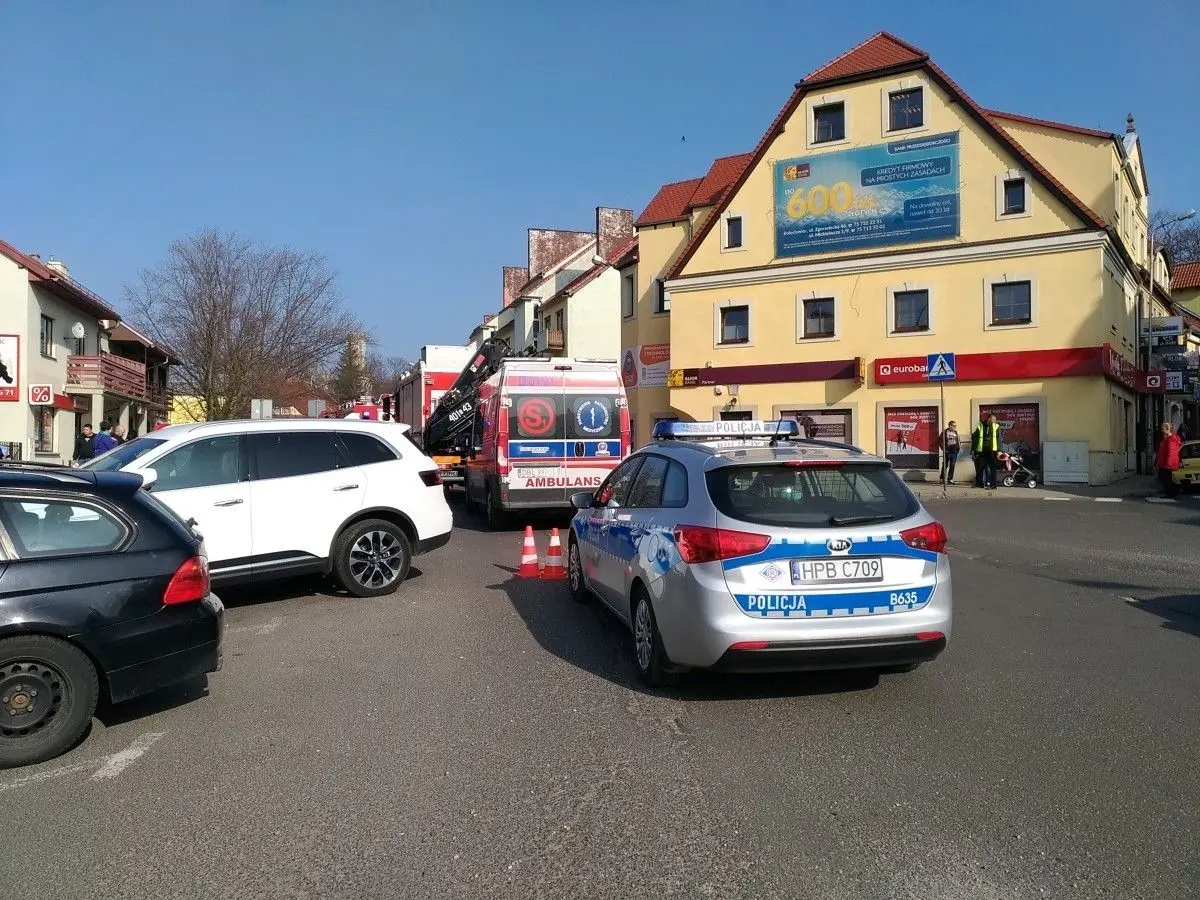 Akcja straży pożarnej w sklepie Żabka