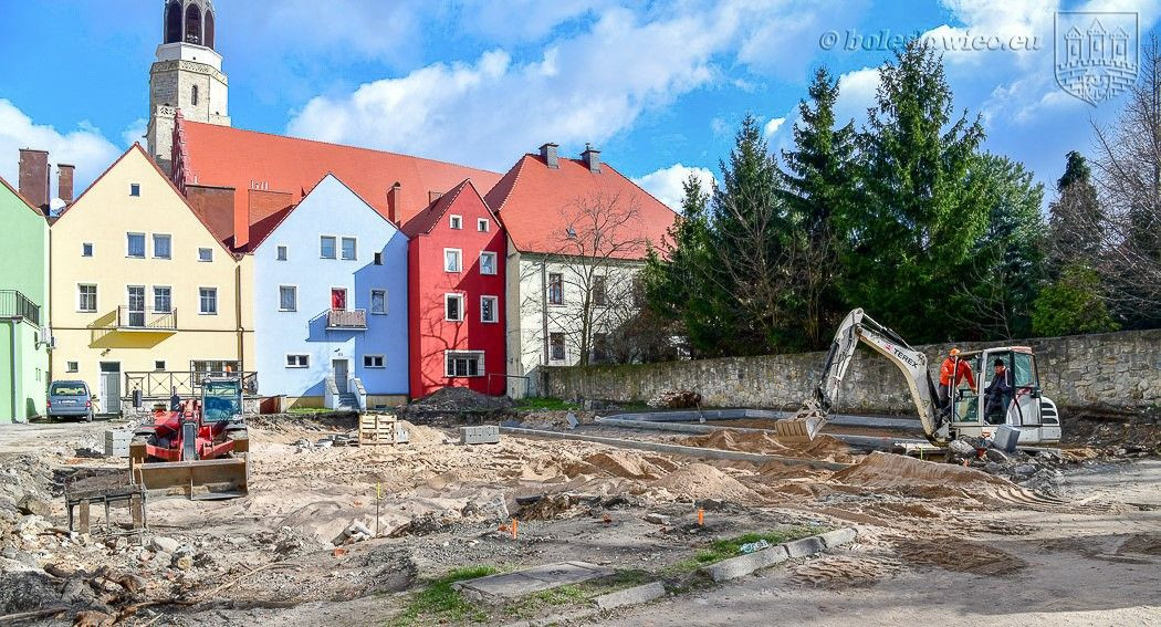 Trwa przebudowa zaplecza przy ul. Kościelnej