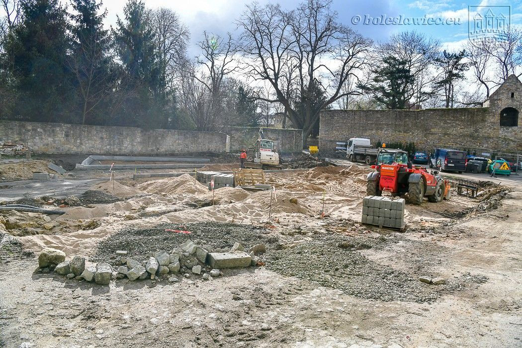 Trwa przebudowa zaplecza przy ul. Kościelnej