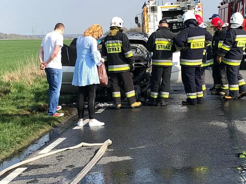 Пожежа автомобіля на дорозі Новогродзець – Гералтув