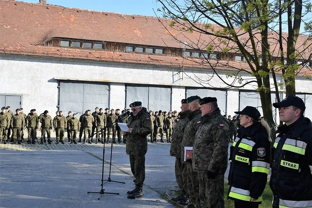Alarm pożarowy w 23 Pułku Artylerii