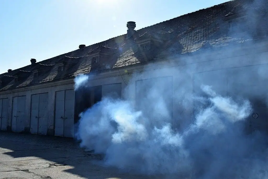 Alarm pożarowy w 23 Pułku Artylerii