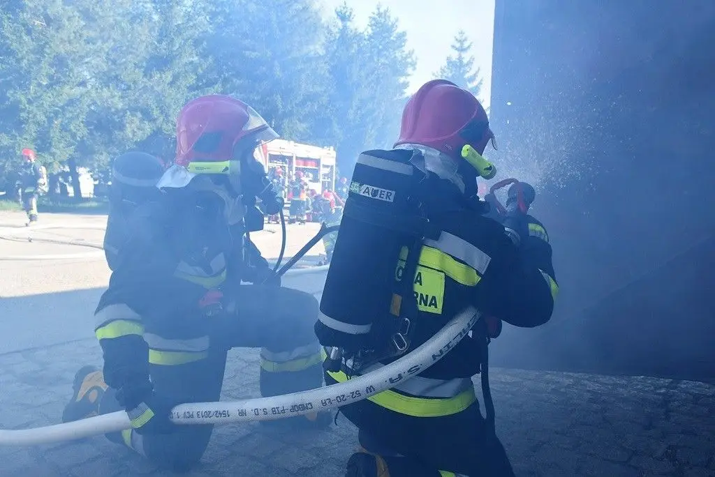 Alarm pożarowy w 23 Pułku Artylerii
