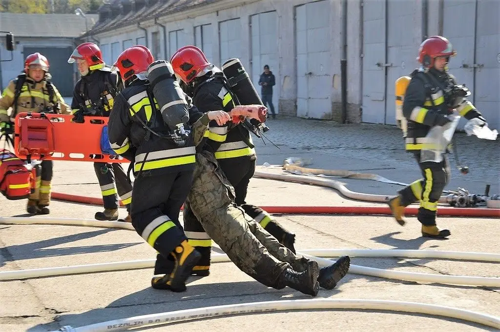 Alarm pożarowy w 23 Pułku Artylerii