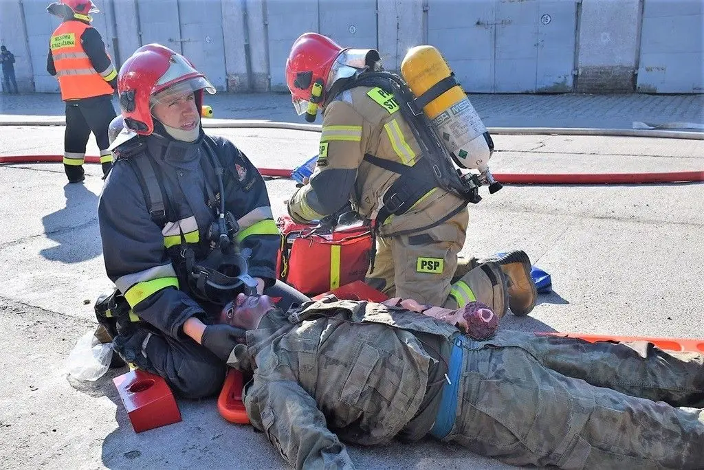 Alarm pożarowy w 23 Pułku Artylerii