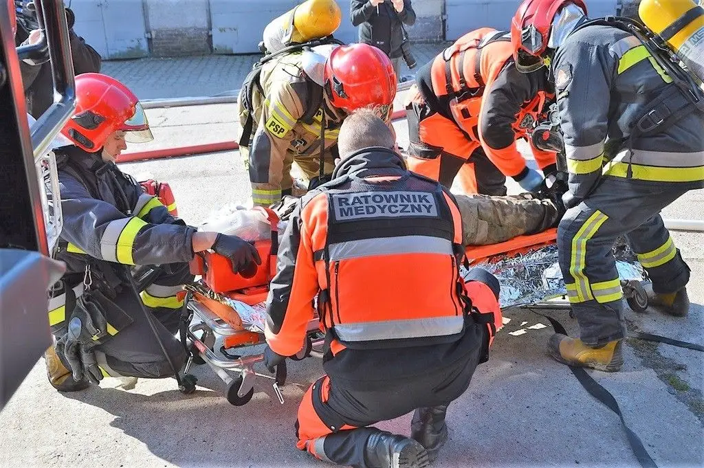 Alarm pożarowy w 23 Pułku Artylerii