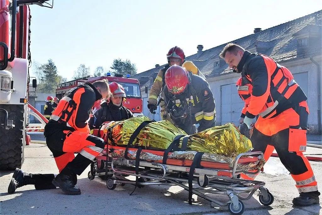 Alarm pożarowy w 23 Pułku Artylerii