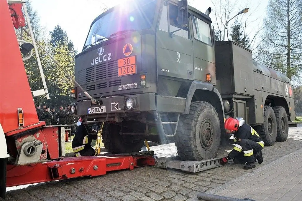 Alarm pożarowy w 23 Pułku Artylerii