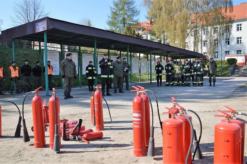 Alarm pożarowy w 23 Pułku Artylerii