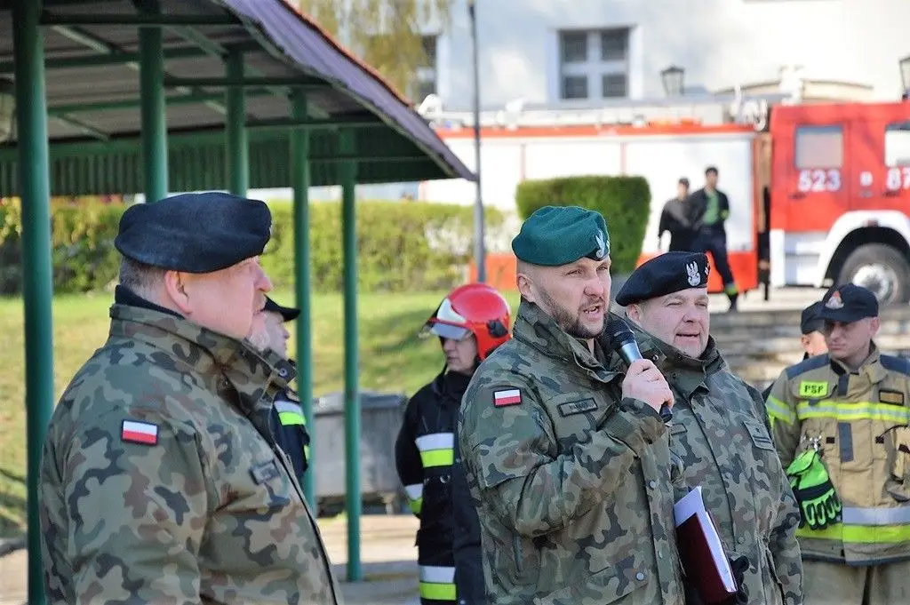 Alarm pożarowy w 23 Pułku Artylerii