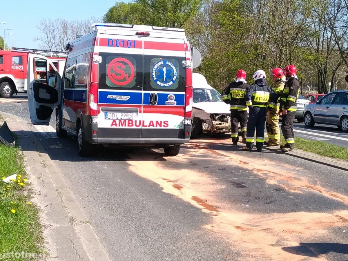 Trzy auta zderzyły się na obwodnicy