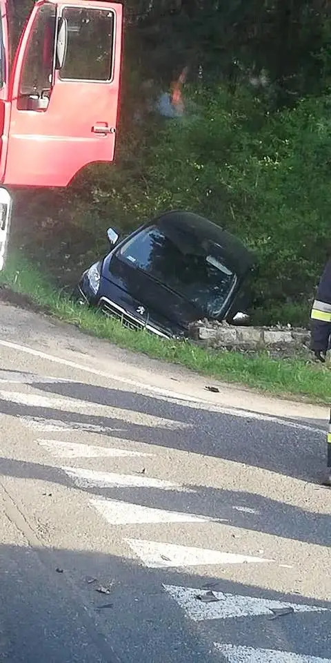 Wypadek koło Dobrej