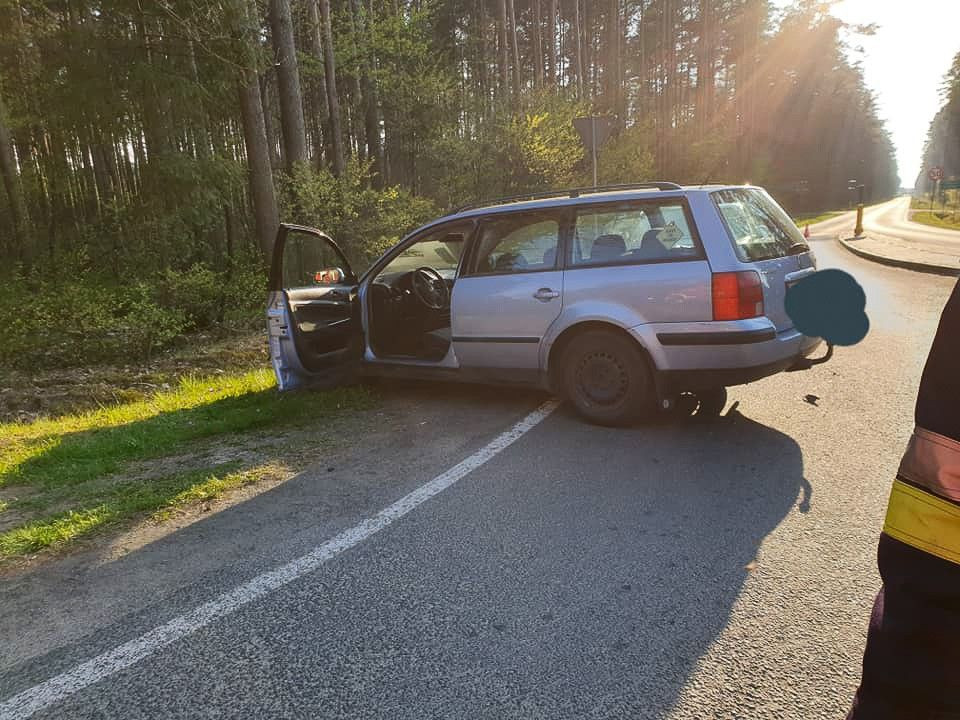 Wypadek koło Dobrej