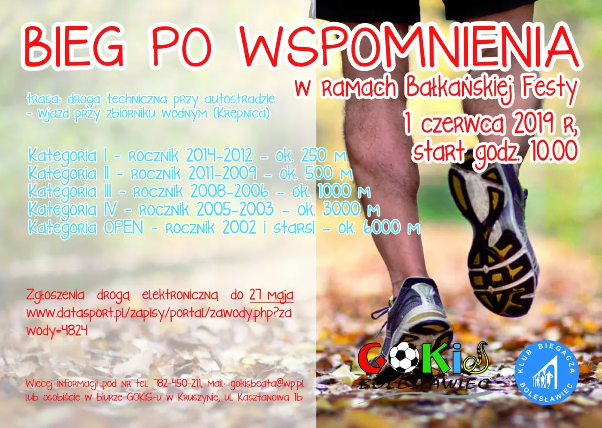 Plakat Bieg po Wspomnienia