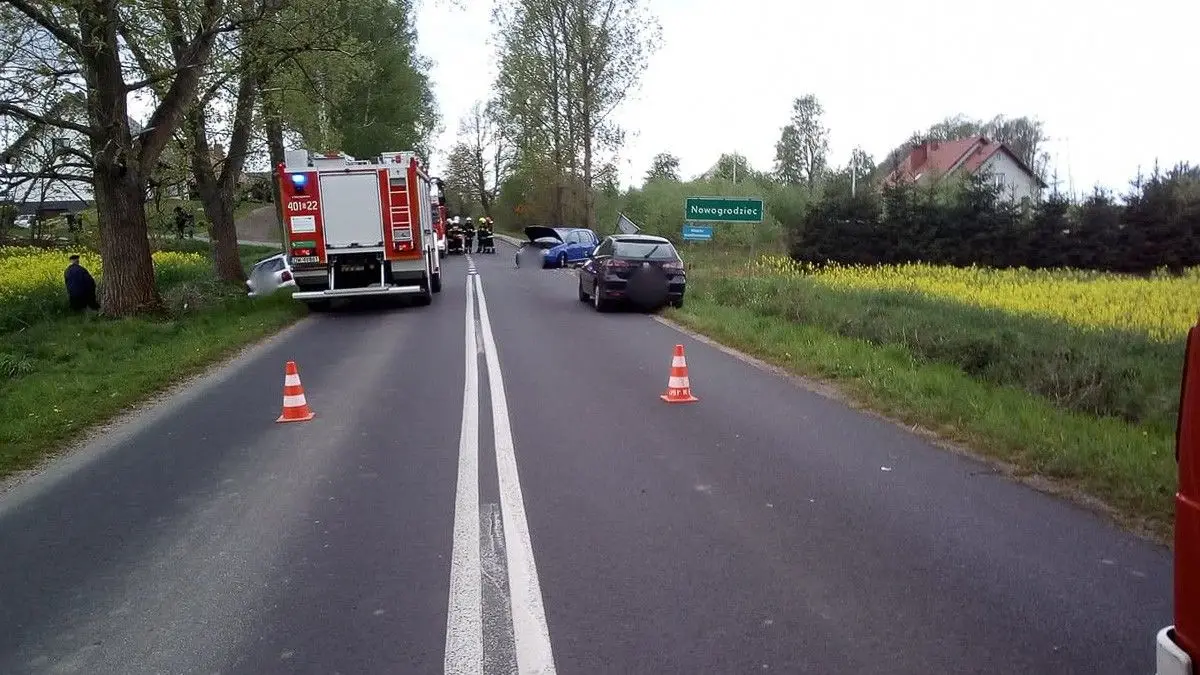 Kolizja w Nowogrodźcu. Sprawca z 500-zł mandatem