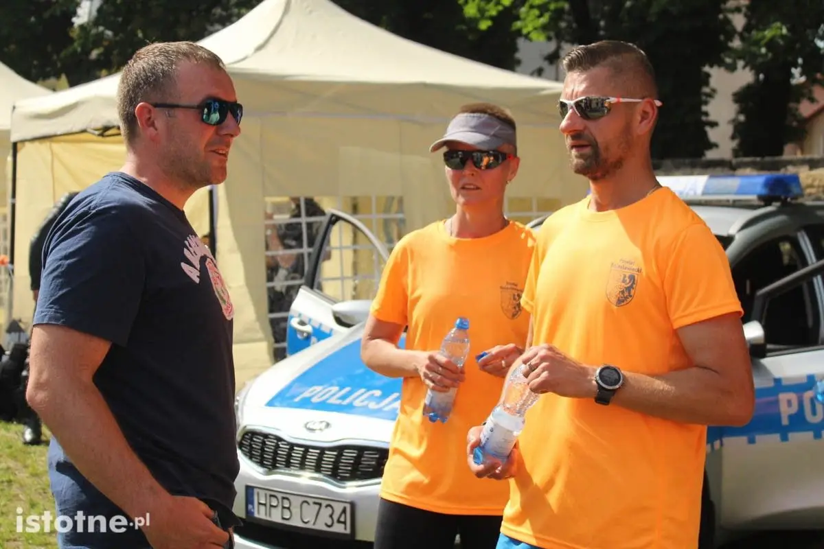 Biegacze w czasie 8 Rundki z Powiatem Bolesławieckim
