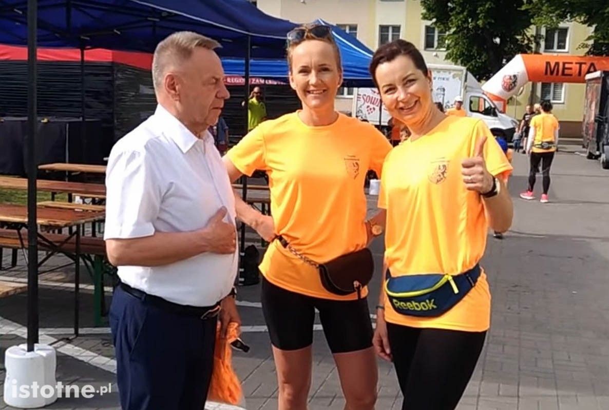 Biegacze w czasie 8 Rundki z Powiatem Bolesławieckim