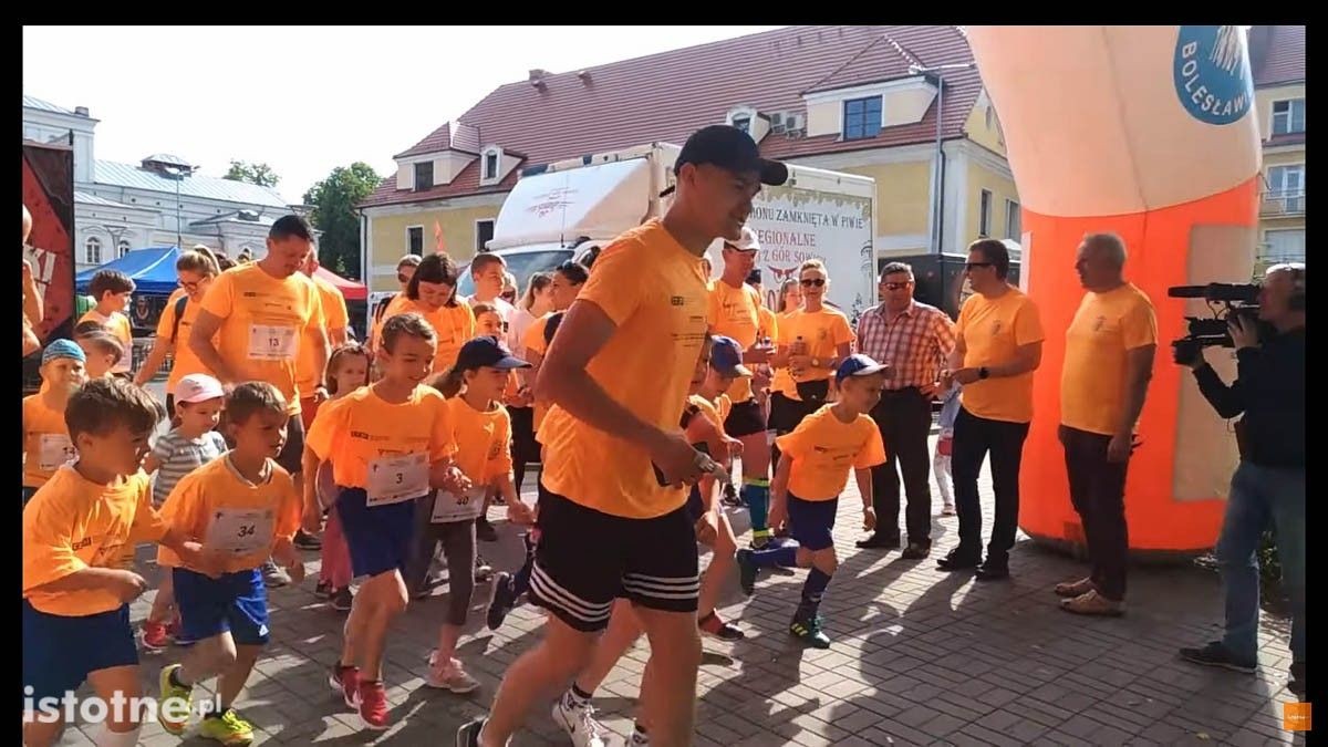 Biegacze w czasie 8 Rundki z Powiatem Bolesławieckim