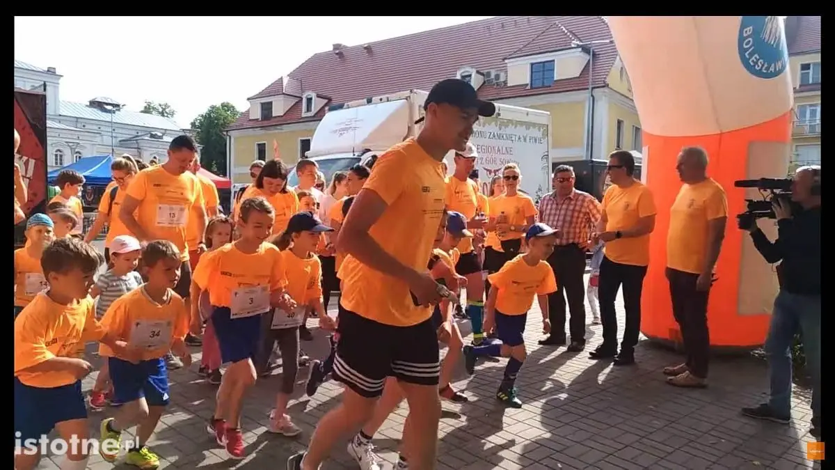Biegacze w czasie 8 Rundki z Powiatem Bolesławieckim