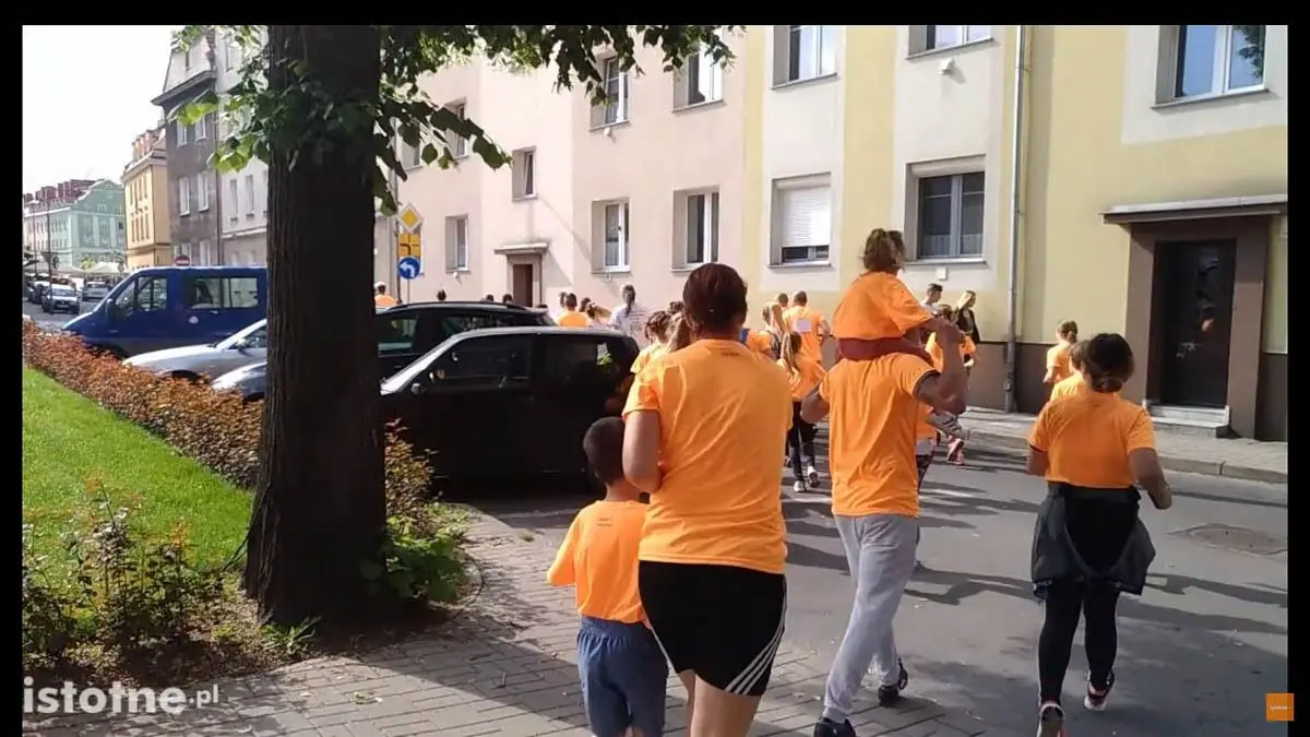 Biegacze w czasie 8 Rundki z Powiatem Bolesławieckim