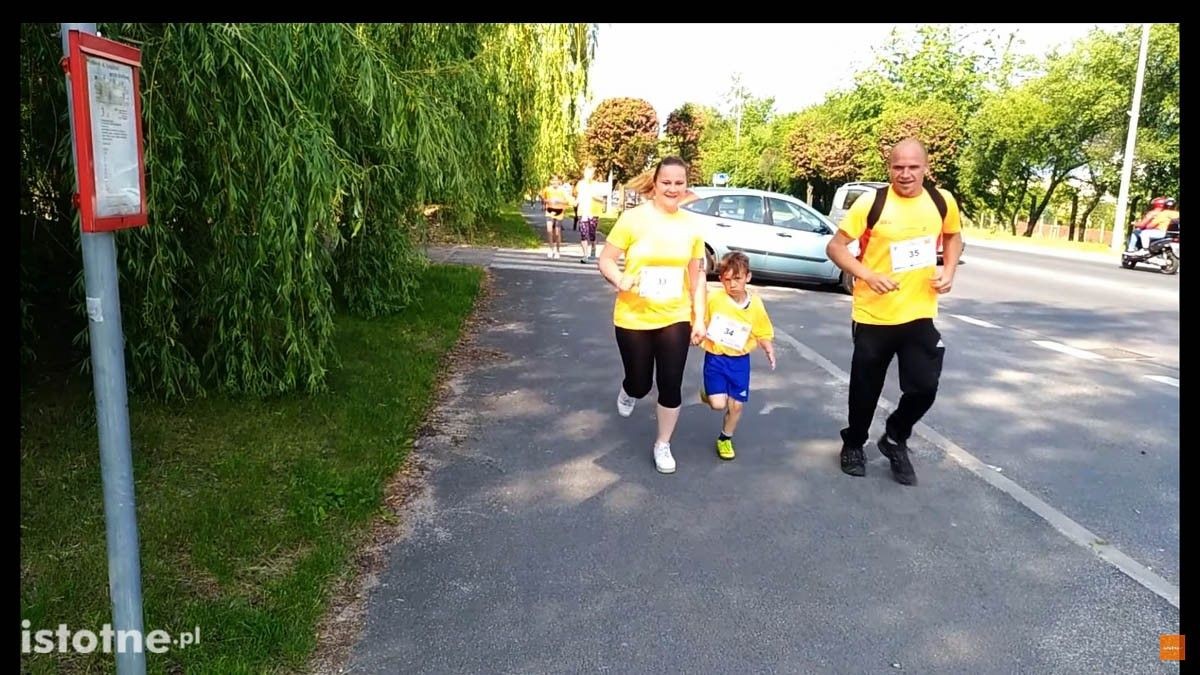 Biegacze w czasie 8 Rundki z Powiatem Bolesławieckim