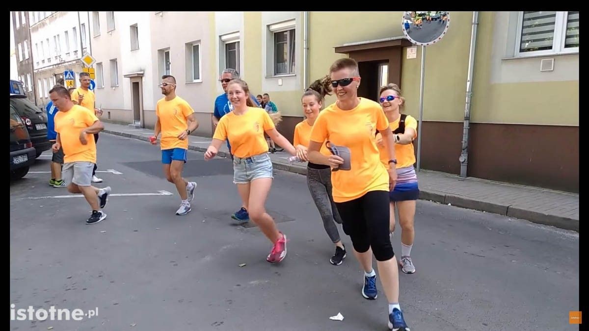 Biegacze w czasie 8 Rundki z Powiatem Bolesławieckim