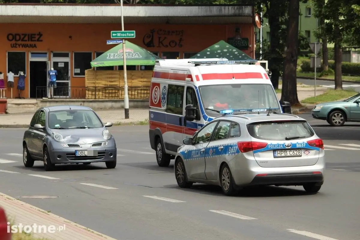Potrącenie na pasach przy Zygmunta Augusta