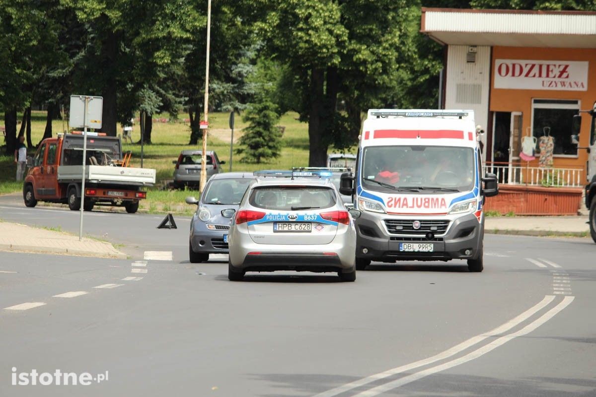 Potrącenie na pasach przy Zygmunta Augusta