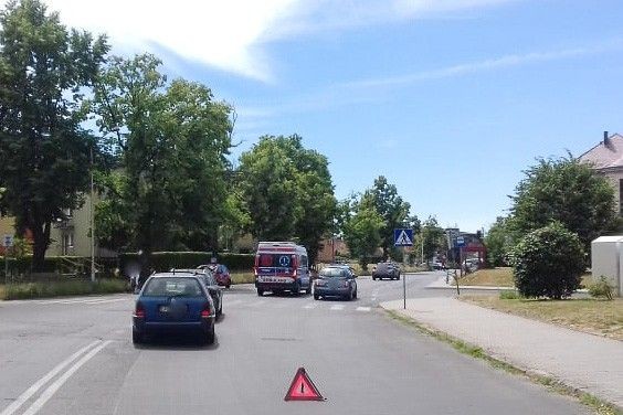 Potrącenie na pasach przy Zygmunta Augusta