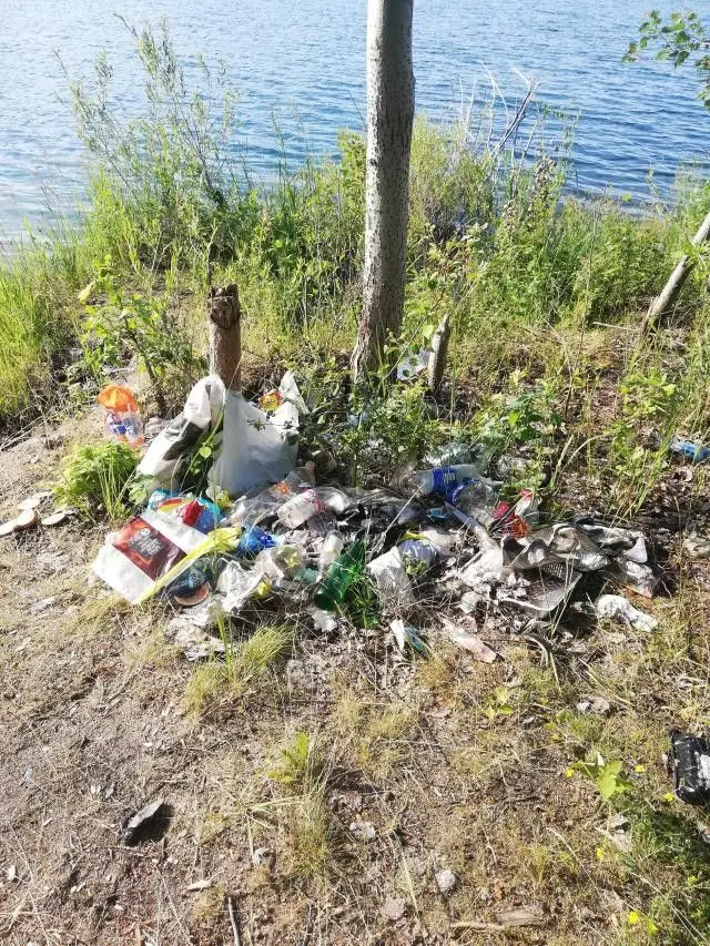 Śmieci nad Krępnicą
