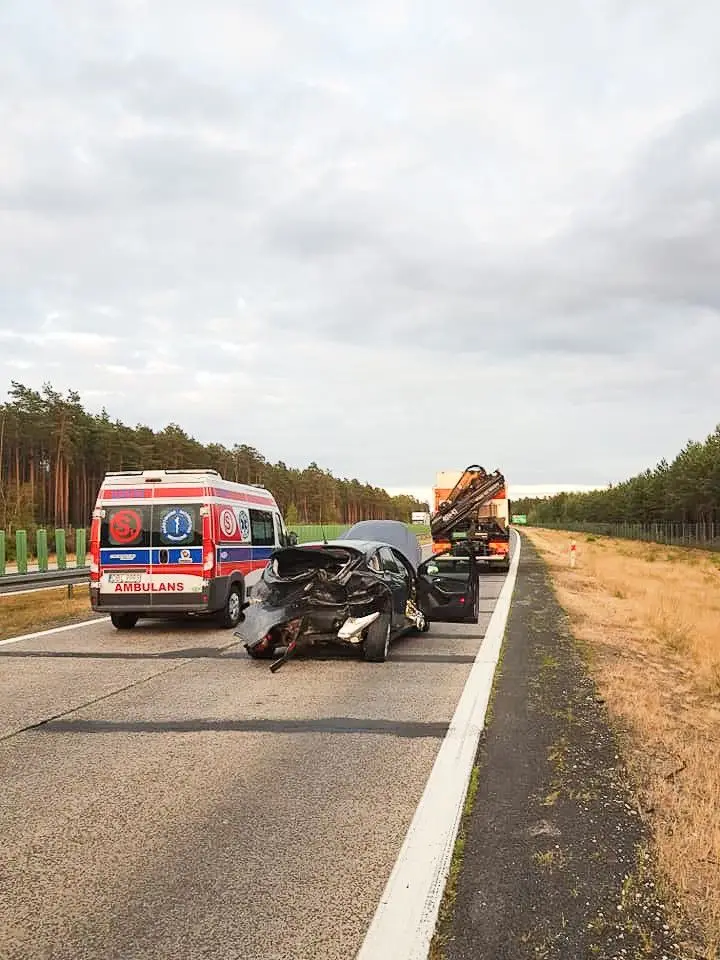 Wypadek na A18