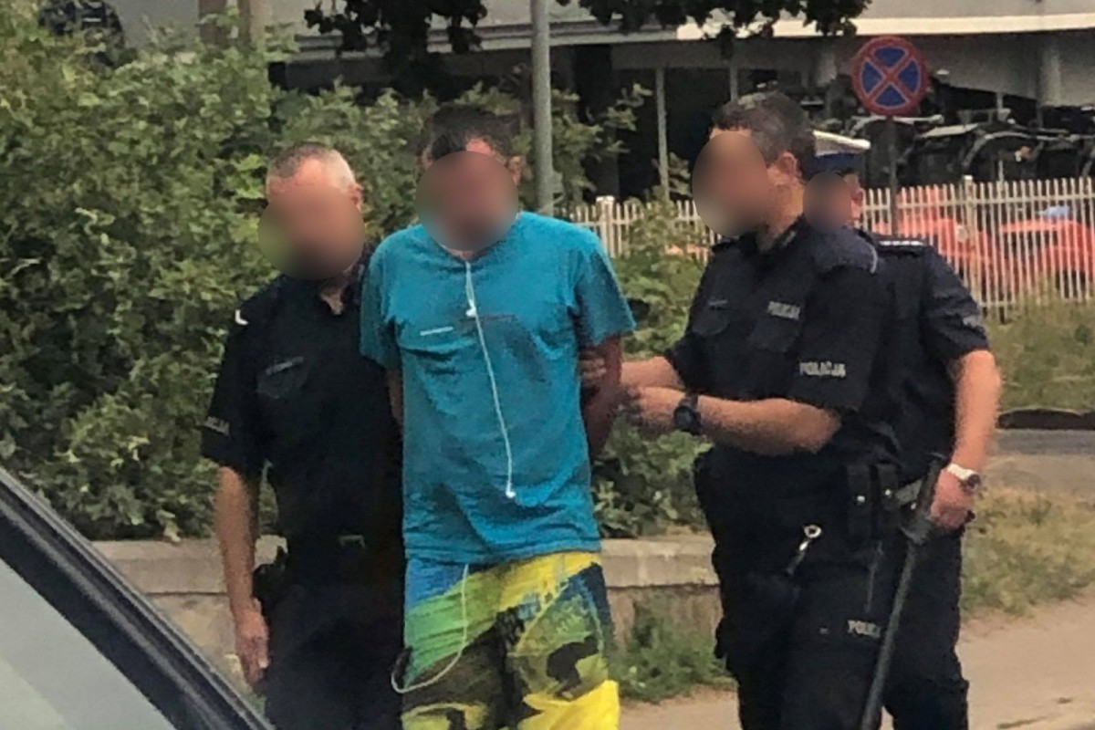 Zatrzymany mężczyzna