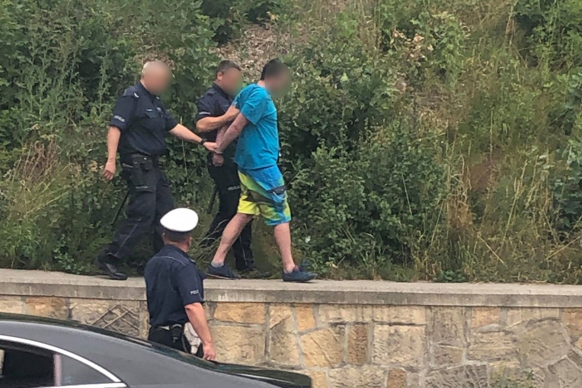 Zatrzymany mężczyzna